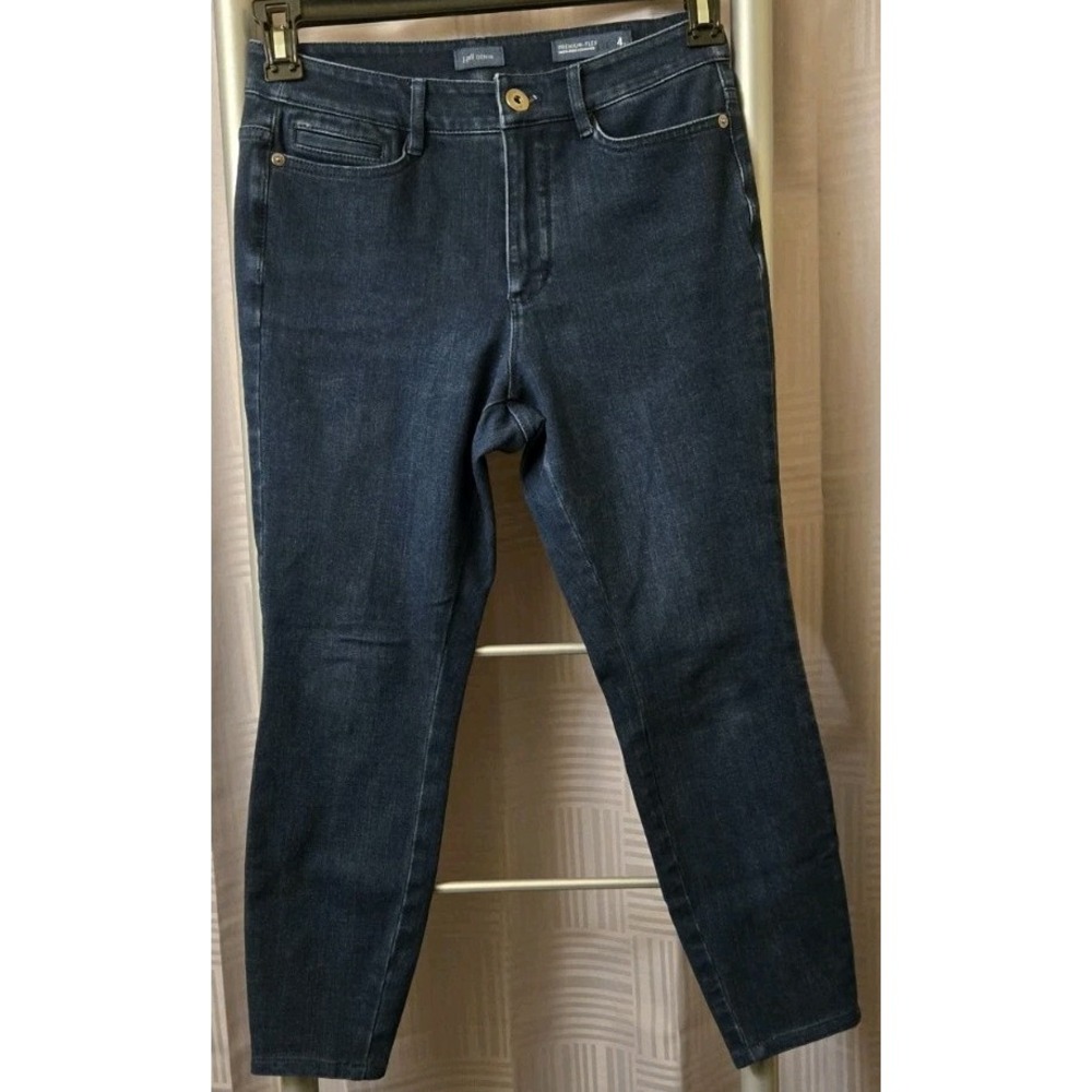 J. Jill‎ Premium Flex High Rise Blue Denim Leggings Size 4P 27x24